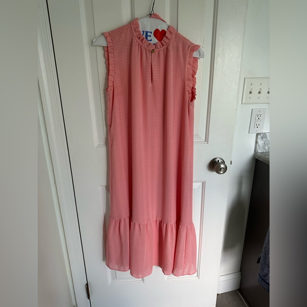 LOFT casual dress. Coral color.